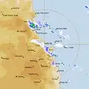 Live Cairns Weather Radar - 128km - Rain Rate