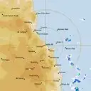 Live Cairns Weather Radar - 128km - Rain Rate