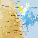 Live Cairns Weather Radar - 128km - Doppler Wind