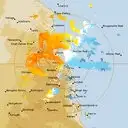 Live Cairns Weather Radar - 128km - Doppler Wind