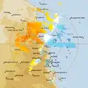 Live Cairns Weather Radar - 128km - Doppler Wind