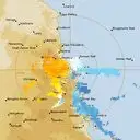 Live Cairns Weather Radar - 128km - Doppler Wind