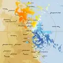 Live Cairns Weather Radar - 128km - Doppler Wind