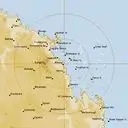 Live Mackay Weather Radar - 256km - Rain Rate