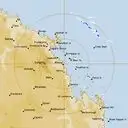 Live Mackay Weather Radar - 256km - Rain Rate