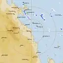 Live Mackay Weather Radar - 128km - Rain Rate