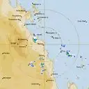 Live Mackay Weather Radar - 128km - Rain Rate