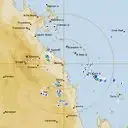 Live Mackay Weather Radar - 128km - Rain Rate