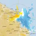 Live Mackay Weather Radar - 128km - Doppler Wind