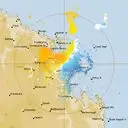 Live Mackay Weather Radar - 128km - Doppler Wind