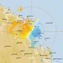 Live Mackay Weather Radar - 128km - Doppler Wind