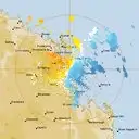 Live Mackay Weather Radar - 128km - Doppler Wind