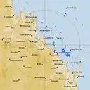 Live Gladstone Weather Radar - 256km - Rain Rate