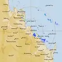 Live Gladstone Weather Radar - 256km - Rain Rate