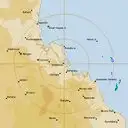 Live Gladstone Weather Radar - 128km - Rain Rate