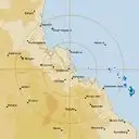 Live Gladstone Weather Radar - 128km - Rain Rate