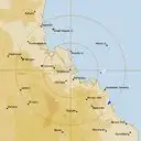 Live Gladstone Weather Radar - 128km - Rain Rate