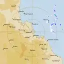 Live Gladstone Weather Radar - 128km - Rain Rate