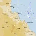 Live Gladstone Weather Radar - 128km - Rain Rate