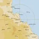 Live Gladstone Weather Radar - 128km - Rain Rate