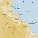 Live Gladstone Weather Radar - 128km - Rain Rate