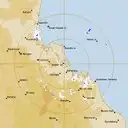 Live Gladstone Weather Radar - 128km - Rain Rate