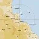 Live Gladstone Weather Radar - 128km - Rain Rate