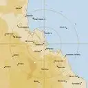 Live Gladstone Weather Radar - 128km - Rain Rate