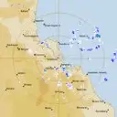 Live Gladstone Weather Radar - 128km - Rain Rate