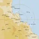 Live Gladstone Weather Radar - 128km - Rain Rate