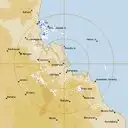 Live Gladstone Weather Radar - 128km - Rain Rate