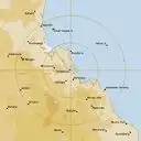 Live Gladstone Weather Radar - 128km - Rain Rate