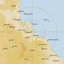Live Gladstone Weather Radar - 128km - Rain Rate