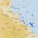 Live Gladstone Weather Radar - 128km - Rain Rate