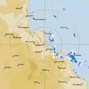 Live Gladstone Weather Radar - 128km - Rain Rate