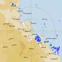 Live Gladstone Weather Radar - 128km - Rain Rate