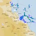Live Gladstone Weather Radar - 128km - Rain Rate