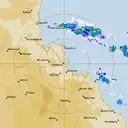 Live Gladstone Weather Radar - 128km - Rain Rate