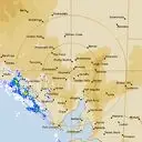 Live Woomera Weather Radar - 512km - Rain Rate
