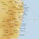 Live Grafton Weather Radar - 256km - Rain Rate