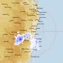 Live Grafton Weather Radar - 256km - Rain Rate