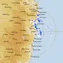 Live Grafton Weather Radar - 256km - Rain Rate