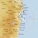 Live Grafton Weather Radar - 256km - Rain Rate