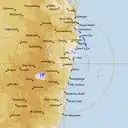 Live Grafton Weather Radar - 256km - Rain Rate