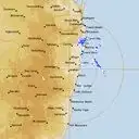 Live Grafton Weather Radar - 256km - Rain Rate