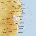 Live Grafton Weather Radar - 256km - Rain Rate