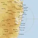 Live Grafton Weather Radar - 256km - Rain Rate