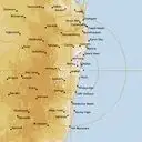 Live Grafton Weather Radar - 256km - Rain Rate