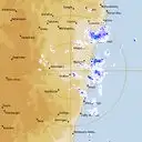 Live Grafton Weather Radar - 128km - Rain Rate
