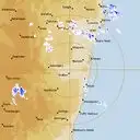 Live Grafton Weather Radar - 128km - Rain Rate